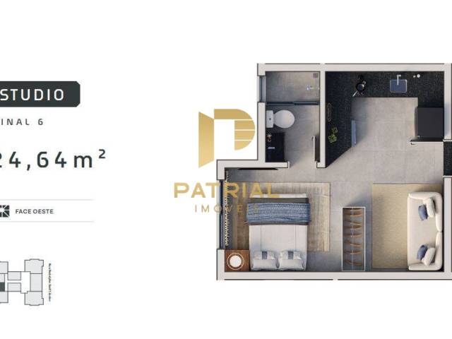 #ST0060 - Studio para Venda em Curitiba - PR - 2